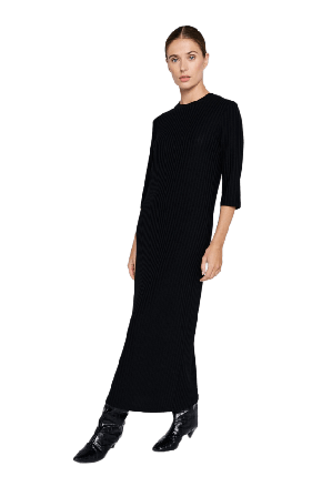 Residus Base Dress - Black Klänningar Dam Svart XS