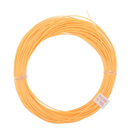 100FT Flugfiskelina Orange Slitstark PVC Nylon Vikt Framåt Flytande Lina Fluglina för Flugfiske