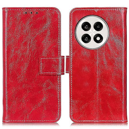 OnePlus 13R 5G/Ace 5 5G Nahkakotelo Lompakko Puhelinkuori Crazy Horse -kuvio