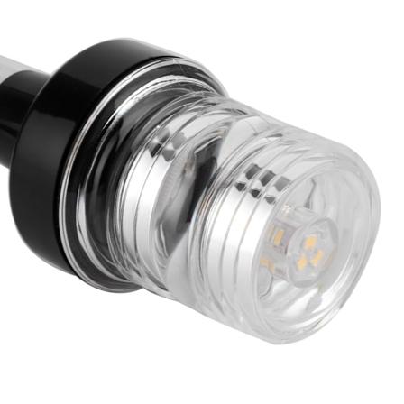 Justerbar LED Rundt Ankerslys Sejlbåd Yacht Signal Pære Foldbar Vandafvisende 360° 12V24V(12in )