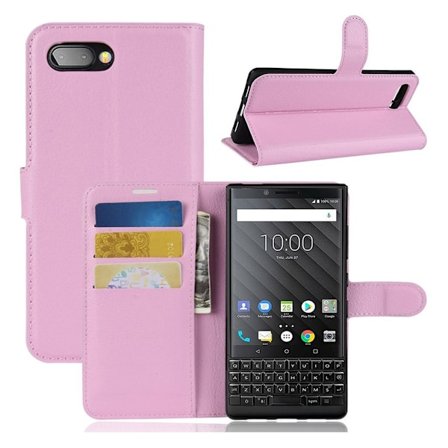 Classic BlackBerry KEY2 flip kotelot - Pinkki