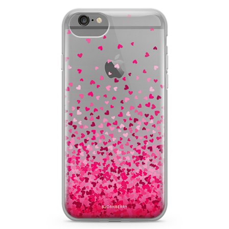 Bjornberry Skal Hybrid iPhone 6/6s - Hjärtkonfetti