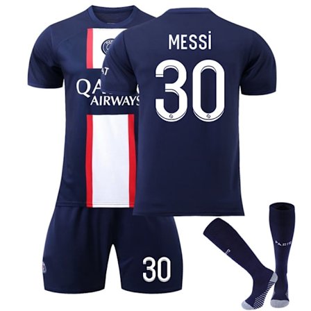 Messi #30 2023 Paris Saint-Germain Fotballdrakt Voksen Barn Fotballdrakt Fotballtreningsklær