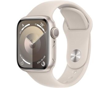 Apple Watch Series 9 GPS 41mm Starlight Aluminium Case with Starlight Sport Band - S/M - Fyndvara Smartare. Ljusare. Mäktigare. Personal training 