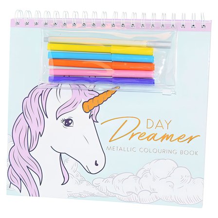 Malebog Enhjørning Metallic