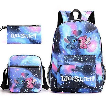 Lilo & Stitch Backpack Three-piece Set School Bag