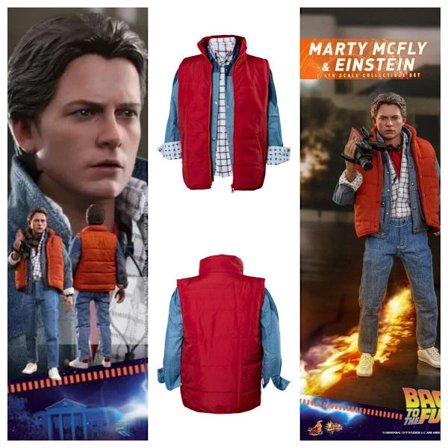 Tilbake til fremtiden: Marty McFly Cosplay Unisex Voksen Halloween Kostyme