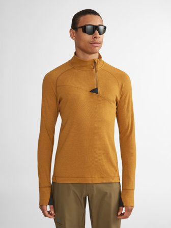 Klättermusen Huge Half Zip Sweater Men's - Mustard - XL