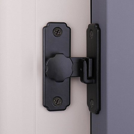 90 graders retvinklet lås til ladedør, kraftig, rustfrit stål