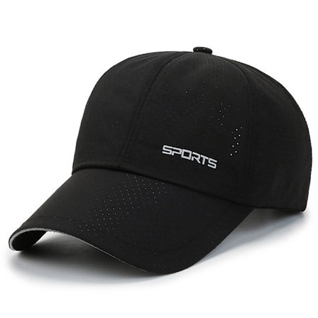 Svart - Justerbar Baseballcaps Golfhatt Motorsykkel Trucker Caps Strapback Caps for Menn Kvinner