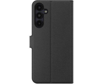 Defence-IF Cases Folio Black Samsung Galaxy A16-Mobiletui i skinnimitasjon til Galaxy A16-Telecom accessories-Mobildeksler og lommebøker