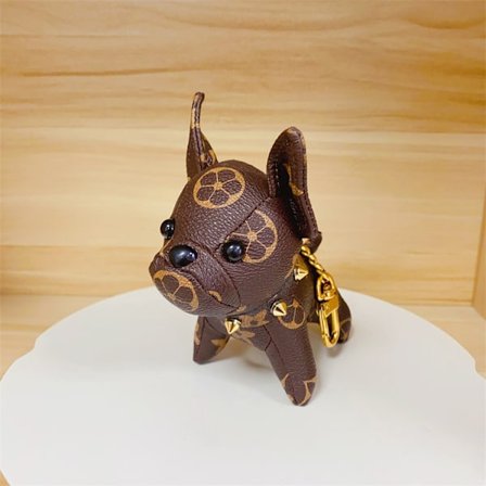 Presbyopia Bulldog Vedhæng Bilartikler Fransk Bulldog Dukke Nøglering Lædertaske Pony Vedhæng Tilbehør