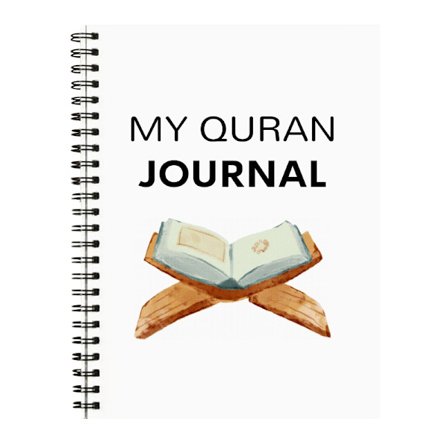 Quran Journal Planner med Inspirerande Citat & Bönelistor