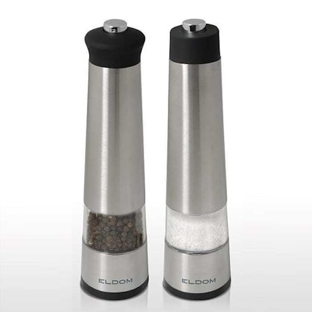 Eldom kvarn inställd två Elektrisk salt pepparkvarn
