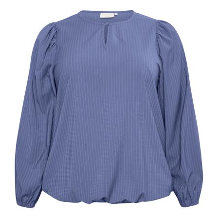 Kaffe Curve, KCmitto Blouse Blauw, Dames, Maat:4XL