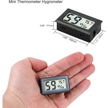 Mini Hygrometer Termometer Digital inomhushygrometermonitor med termometersensor Fahrenheit (°F)
