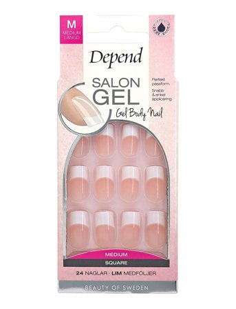 Depend Cosmetic Salon Gel Rosa Medium Sq - Pink - ONE SIZE