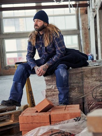 Fristads Herr Hantverkarbyxa 255K FAS, Mörkblå