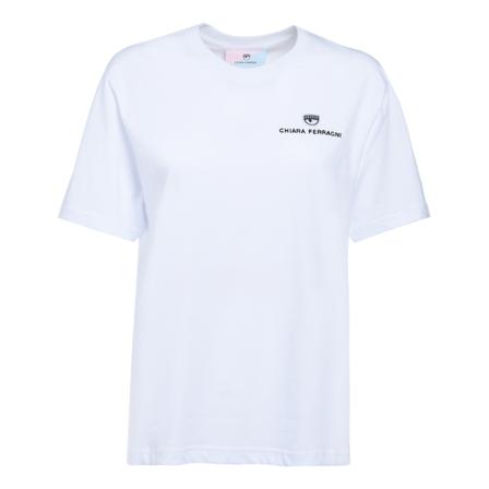 Chiara Ferragni Collection, T-Shirt 610 Wit, Dames, Maat:M