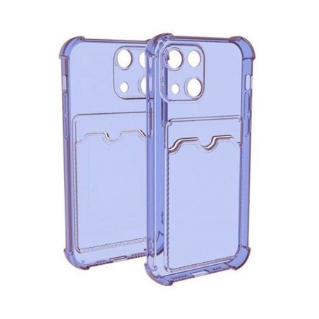 iPhone 13 TPU Shockproof Protective Wallet Case Blue