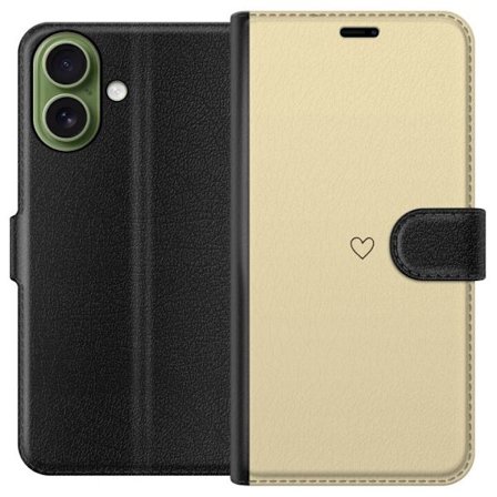 Yhteensopiva Lompakkokotelo Apple iPhone 17 Sydän Keltainen