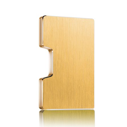 Män Plånbok i aluminiumlegering Pengaklämma Plånbok RFID Blockering Slim Cash Kreditkortshållare Handväska