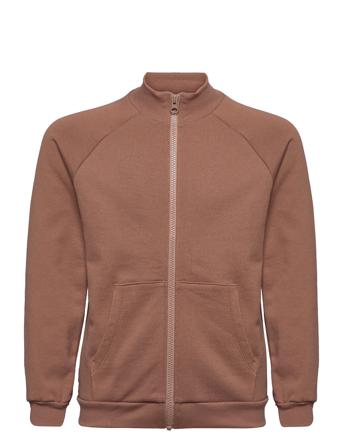 Sweat Zip Jacket Brown Müsli By Green Cotton