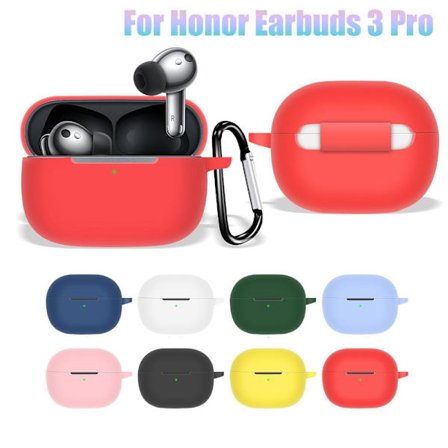 Mjukt silikonfodral för Huawei Honor Earbuds 3 Pro white