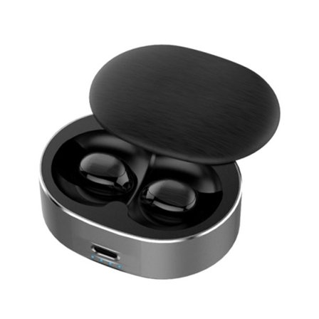 B20 Mini Bärbar In-ear Brusreducerande Bluetooth V5.0 Stereo Hörlurar med 360 Graders Rotation Laddningsbox