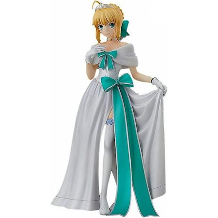 24cm Japan Anime Fate/stay Night Figurer Saber Altria Formell Kjole Pvc