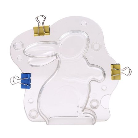 3D Påskehare Sjokolade Godteri Gelé Bakeform Non Stick DIY Verktøy for Påskepynt