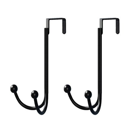2 Stk Over Døren Bøjle Kroge Dobbelt Kroge Hatte Tasker Holder