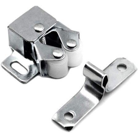 12 stk. skapdører Sinkbelagt dobbel rullelås Skapdørlåser for kjøkkenskap, skap og skuff