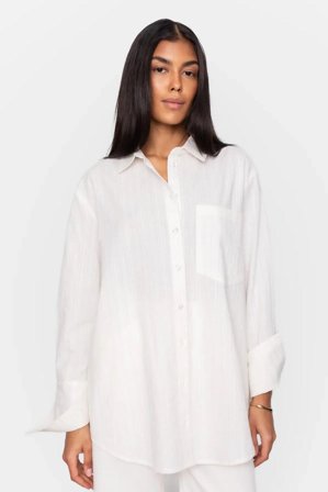 Bibi Crepe Shirt White 36