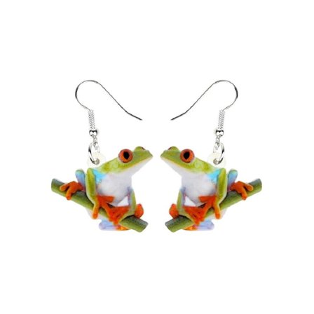 Earrings - Frog - Acrylic