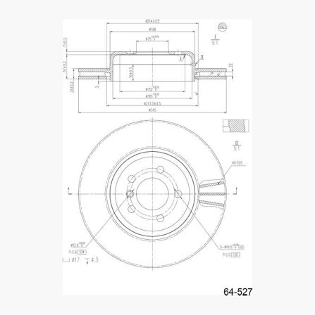 Biltema - Bremseskive belagt