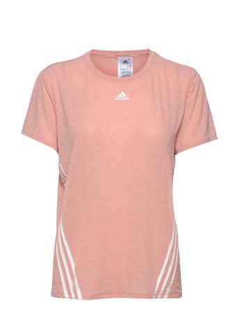 Train Icons 3 Stripe T-Shirt Pink Adidas Performance