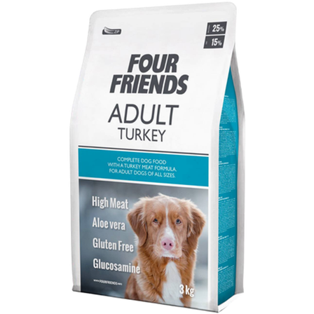 FourFriends - Dog Adult Kalkun 12 kg - Hund - Hundefôr & hundemat - Tørrfôr for hund - ZOO.no