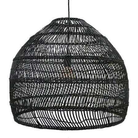 Rattanlampe Pendellampe Vintage Hengende Lampe LED Stue Spisestue Hjem Dekor Kafé Restaura