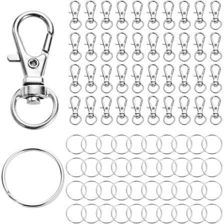 Avaimenperä karabiinilla - 80 kpl