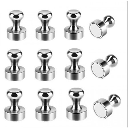 Black Friday 30 st metall magnetiska tryckknappar magneter - kylskåp, kontor, kartmagneter