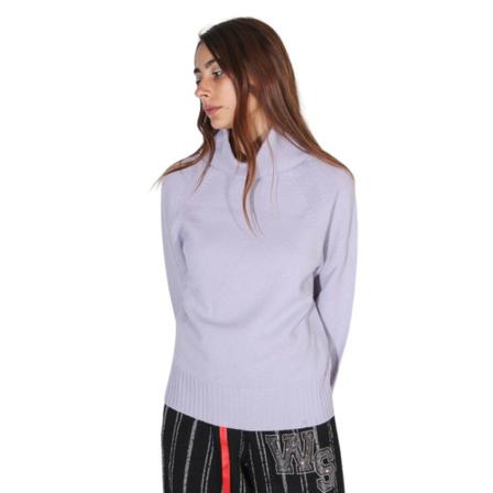 Alpha Industries Turtlenecks Lilla, Dame Rullekraver