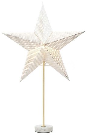 Konstsmide 1760-320 Papirstjerne med marmorbunn Sølv, Belysning
