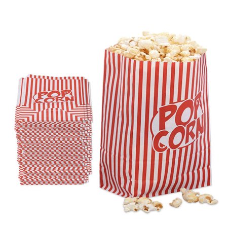 Popcorn-pussit retro-kuvioilla - 48 kpl