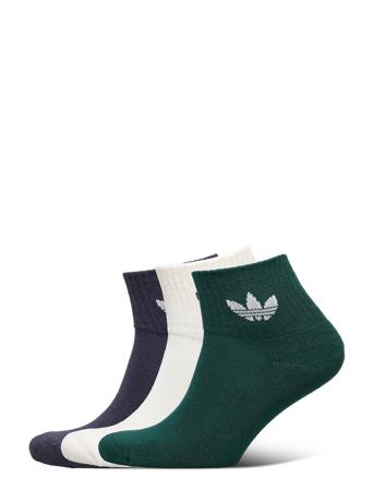 Mid-Cut Crew Socks 3 Pairs Ankelstrumpor Korta Strumpor Grön Adidas Originals