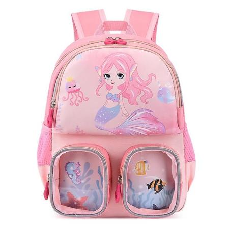 2022 Mote Tegneserie Jente Skolesekk Baby Leke Skolesekker Student Ryggsekk-6 6