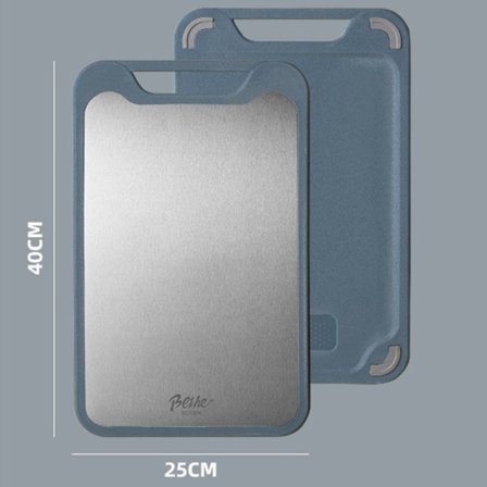 Antall per pakke: Blå; S-304 skjærebrett i rustfritt stål, anti-mugg kjøkkenverktøy for å kutte grønnsaker og kjøtt