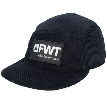 Peak Performance - Noir 5panel Casquette - Fwt Corduroy Cap Black 5-panel @ Hatstore