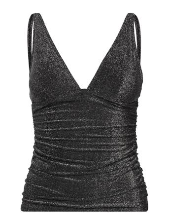 Dalenegz Strap Top T-shirts & Tops Sleeveless Musta Gestuz