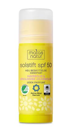 Matas Natur Solstift SPF 50 15 g, Skincare, Solcreme, Solcreme Til Ansigtet